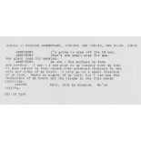 Apollo 11 Moon Landing.- Two rare original transcripts of the Apollo 11 Mission Control commentary …