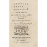 Catullus (Gaius Valerius) Catulli, Tibulli, Properti, Paris, Mamert Patisson, in the house of …