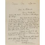 Lawrence (D.H., writer, 1885-1930) Autograph Letter signed to "Mr Rickards", Oaxaca, Mexico, 1924; …