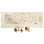 Edward IV.- Kent, St. Laurence, Thanet.- Charter, grantors confirming 2 acres of land to Edmund …