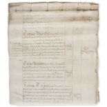 The King's Works.- [Account roll of money spent on works and repairs of various palaces and …
