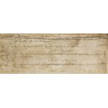 Huntingdonshire.- Court Roll relating to Huntingdon, manuscript in Latin, on vellum, 2 membranes, …
