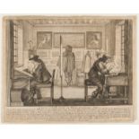 Printmaker's shop.- Bosse (Abraham, 1602-1676) Graveurs en taille douce au Burin et à l'eau-forte, …