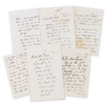 Burne-Jones (Edward) 34 Autograph Letters signed or initialled EBJ to Mrs Bankes Tomlin, [1880s - …