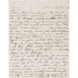 Opie (Amelia) 7 Autograph Letters signed, 1814 - 39, conversational letters to her cousin Thomas …