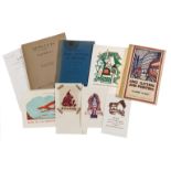 Claude Flight (1881-1955) A Collection of Linocut Printing Books and Greeting Cards