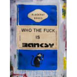 James McQueen (b.1977) Who the Fuck is Banksy (Blue)