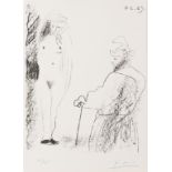 Pablo Picasso (1881-1973) Femme Nue et Homme a la Canne (Bloch 1464)