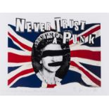 Jamie Reid (b.1947) God Save the Queen- Never Trust A Punk