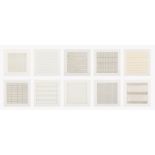 Agnes Martin (1912-2004) Paintings and Drawings 1974-1990 (suite of 10)