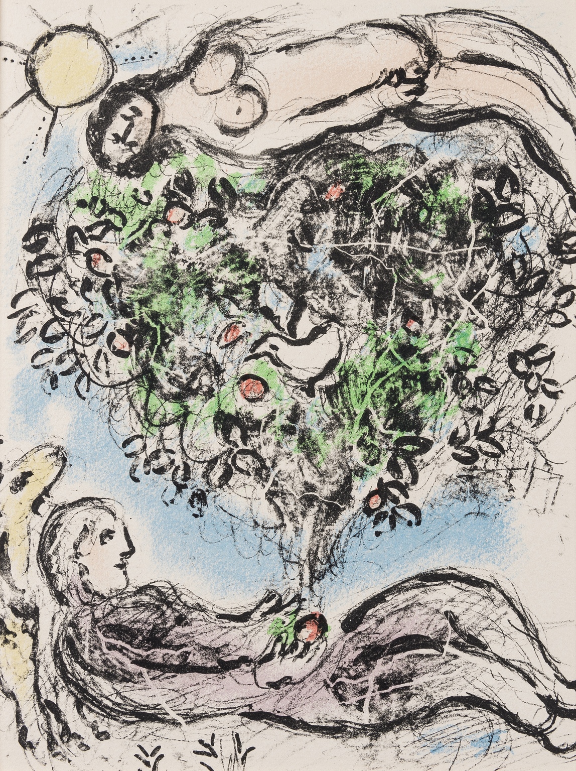 Marc Chagall (1887-1985) L'Arbre Fleuri (Mourlot 915)