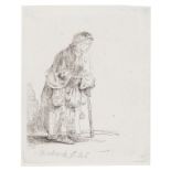 Rembrandt van Rijn (1606-1669) A Beggar Woman Leaning on a Stick