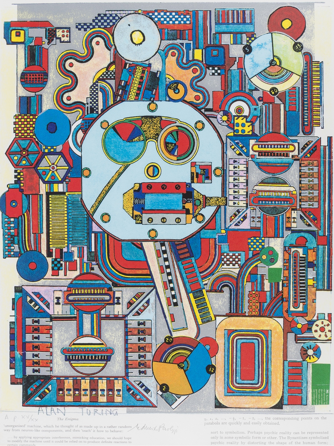 Eduardo Paolozzi (1924-2005) Turing 3 (from The Alan Turing suite)