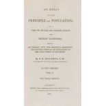 Malthus (T. R.) An Essay on the Principle of Population, 2 vol., third edition, 1806.