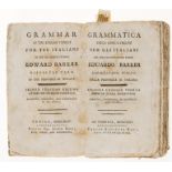 Grammar.- Barker (Edward) Grammar of the English Tongue for the Italians, rare with one copy …