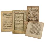 Qur'an, c. 200ff. from the Qur'an and prayer books, some decorated in gold, on paper, [19th …