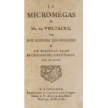 Crusades.- Voltaire (François Marie Arouet de) Le micromégas de Mr. de Voltaire, avec une Histoire …