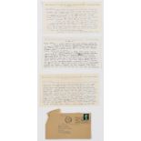 Swanwick (Betty) Group of 9 autograph letters and one typed letter, signed, to the artist Adrian …