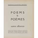 Barney (Natalie Clifford) Poems & Poèmes autres alliances, first edition, limited edition, Paris & …