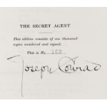 Conrad (Joseph) The Secret Agent, first edition, signed limited edition, Privately Printed, 1923.