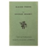 Heaney (Seamus) Eleven Poems, first edition, third issue, signed presentation inscription from the …