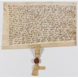 Kent.- Charter, I Roger de Bromsford grant to William atte Mede a messuage in Little Chart, …