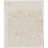 Slavery abolitionist.- Clarkson (Thomas) Autograph Letter signed to Hadwen Bragg of Newcastle, …