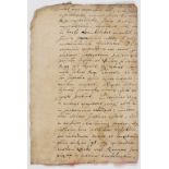 17th century mathematician.- Briggs (Henry, mathematician) Autograph Latin inscription signed …