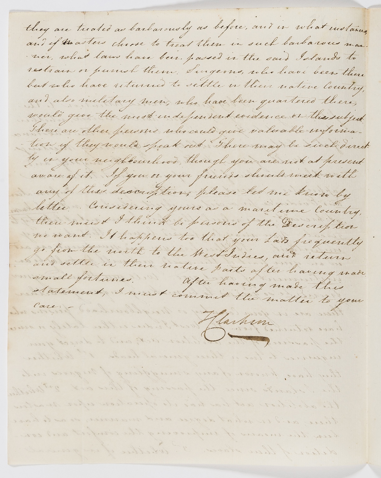 Slavery abolitionist.- Clarkson (Thomas) Autograph Letter signed to Hadwen Bragg of Newcastle, … - Image 2 of 2