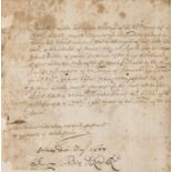 Court of Exchequer.- Bill of Samuel Brewster messenger for the Court of Exchequer for three …