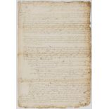 Commonwealth Navy.- Disbrowe (John, parliamentarian army officer).- Petition signed by Abraham …