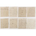 Love Letters.- King (Sarah) 12 Autograph Letters signed to John Hastin[g]s, 1828-29, "... dear …