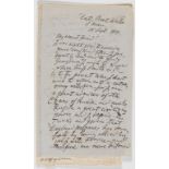 Missionary.- Wolff (Joseph, missionary) Autograph Letter signed to "My dearest friend", 1855, …