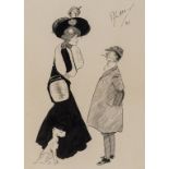 British Illustration.- May (Philip "Phil" William) Five original drawings, c. 1893-1897 (5)