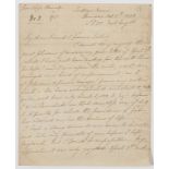 Bishop of Calcutta.- Autograph Letter signed to his old tutor Rev. Isaac Crouch, 1832; and another …