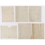 India.- Otley (P.D., army officer) 7 Autograph Letters signed & 3 incomplete Autograph Letters to …