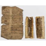 Medieval fragments.- Fragments of 3 leaves, comprising: a large fragment of a choir leaf, and 2 …