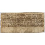 Leicestershire, Osgathorpe.- Charter, Dionisia, wife of Simon Pistor of Belton, grants to Geoffrey …