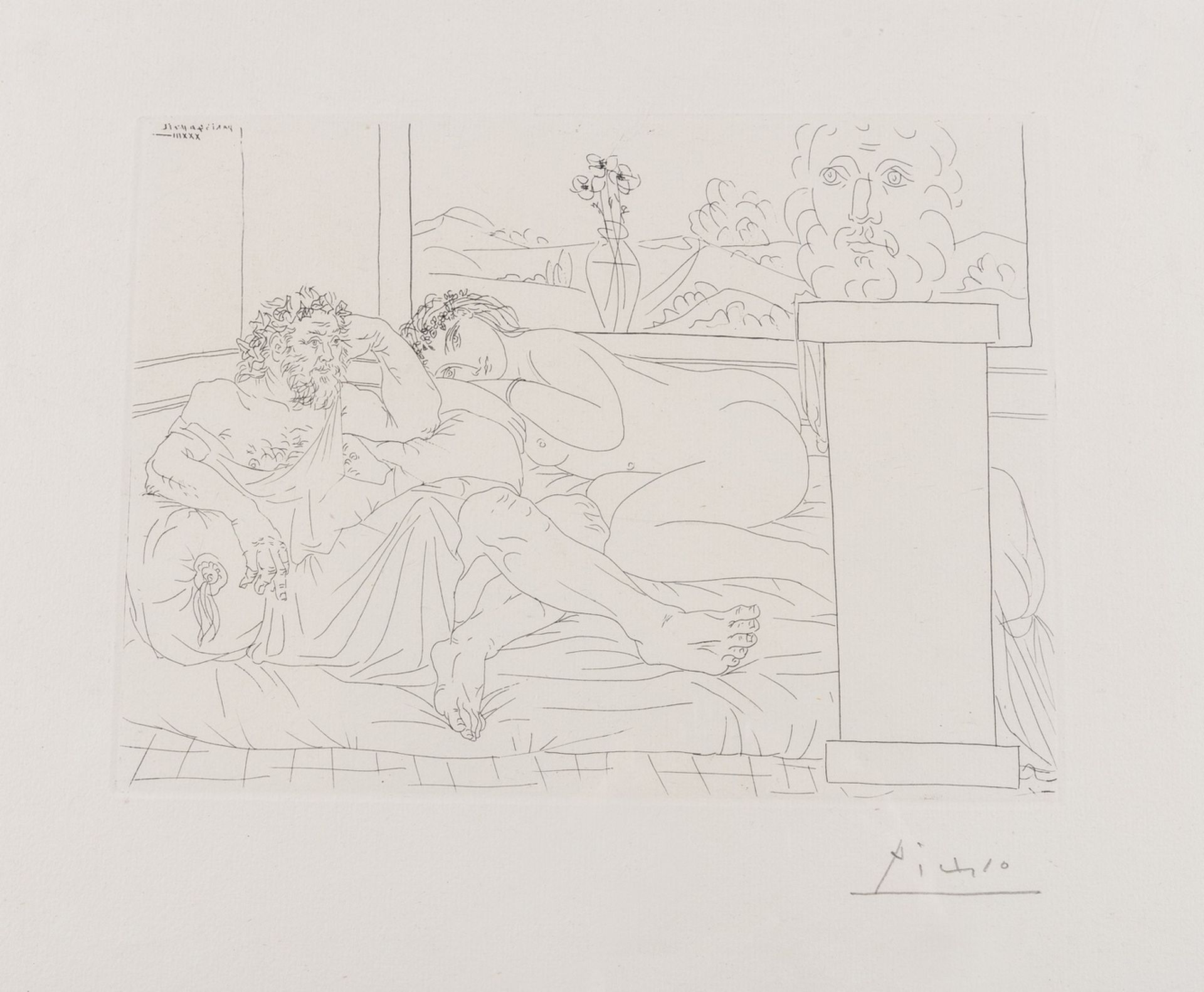 Pablo Picasso (1881-1973) Le Repos de Sculpteur IV (Bloch 174)