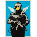 Banksy (b.1974) Flying Copper