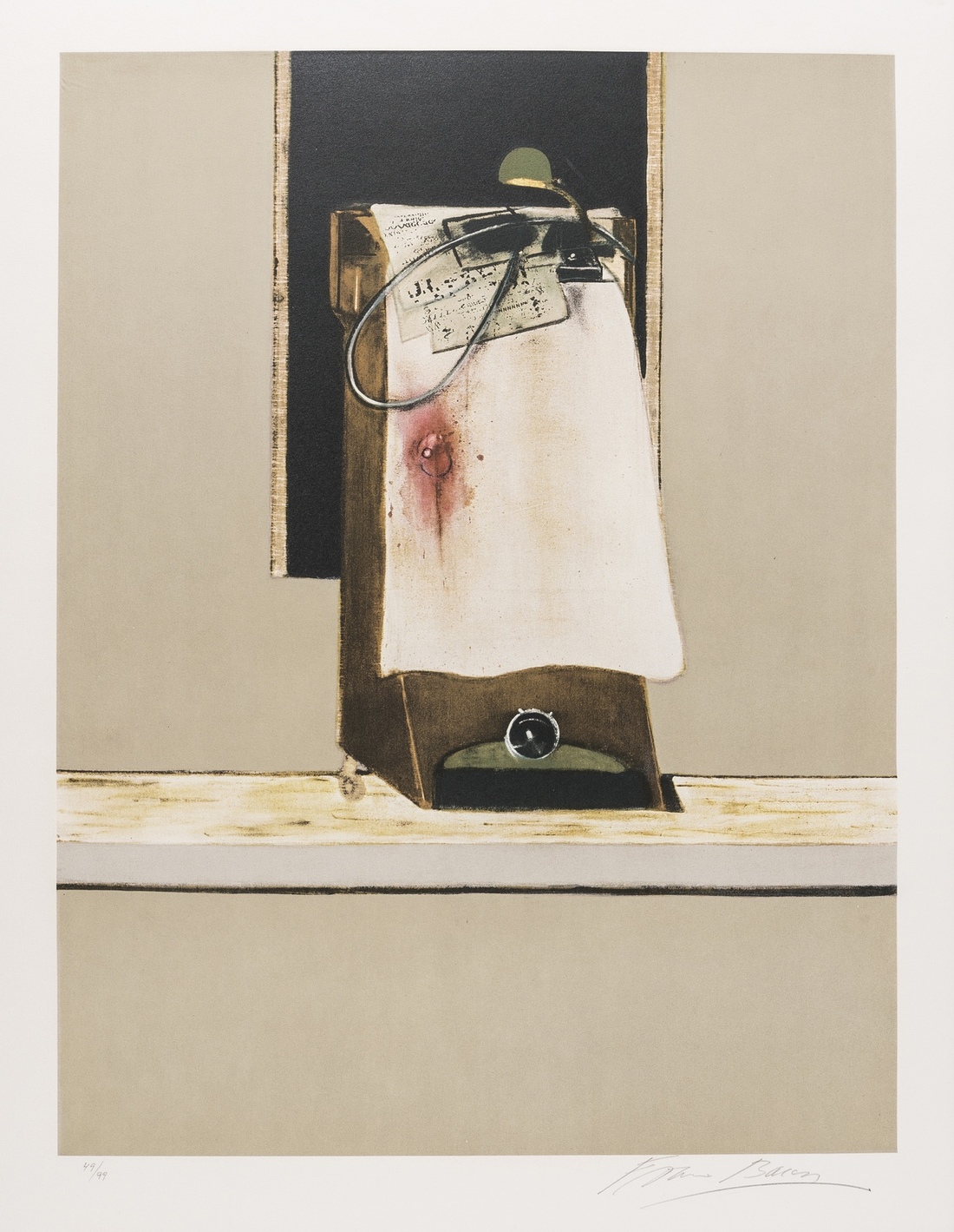 Francis Bacon (1909-1992) Right Panel from Triptych 1986-1987 (Sabatier 6)