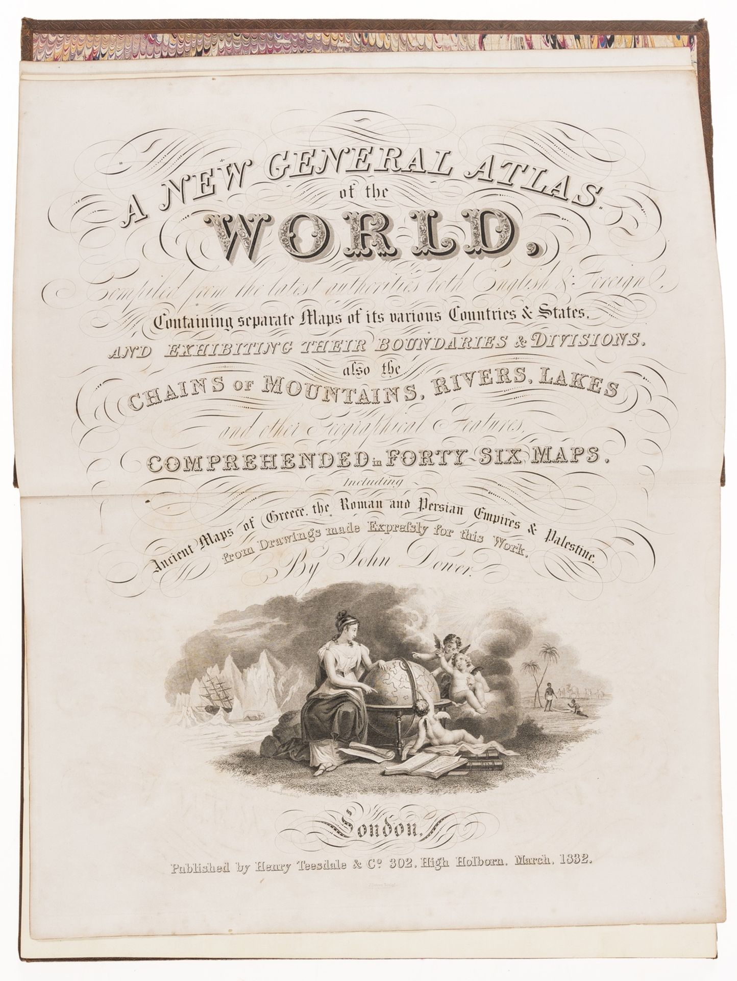 Atlases.- Teesdale (Henry, publisher) A New General Atlas of the World, handsomely bound, 1832. - Image 5 of 5