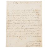 Marlborough (John Churchill first Duke of) Autograph Letter signed at the siege of Tournay on the …