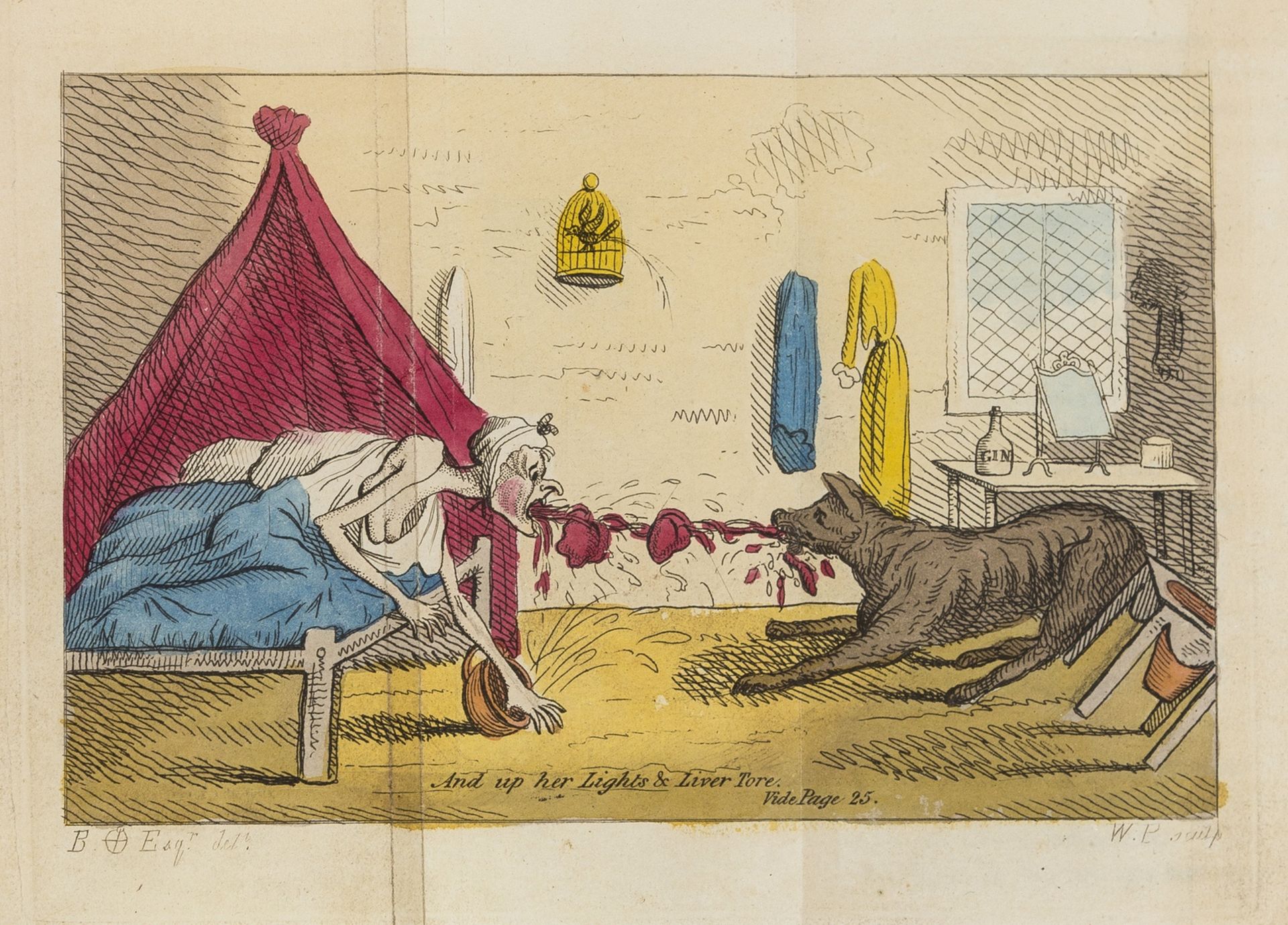 Tales of Terror..., second edition, folding hand-coloured etched frontispiece & 2 plates, 1808.