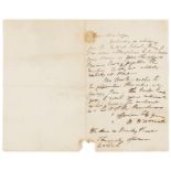 Wordsworth (William) Autograph Letter signed to Basil Montagu in Bedford Square, [c. 1810]