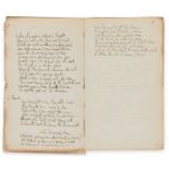 Denham (Sir John) Cooper's Hill, manuscript copy in the hand of Peter Cunningham, editor of the …