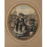 Dighton the Elder (Robert) The Peep Show, [c. 1780s]; and A Lady Marketting, [c. 1780s] (2)