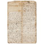Civil War.- [Account of manoeuvres by a Scottish soldier in the Parliamentary army], manuscript, …