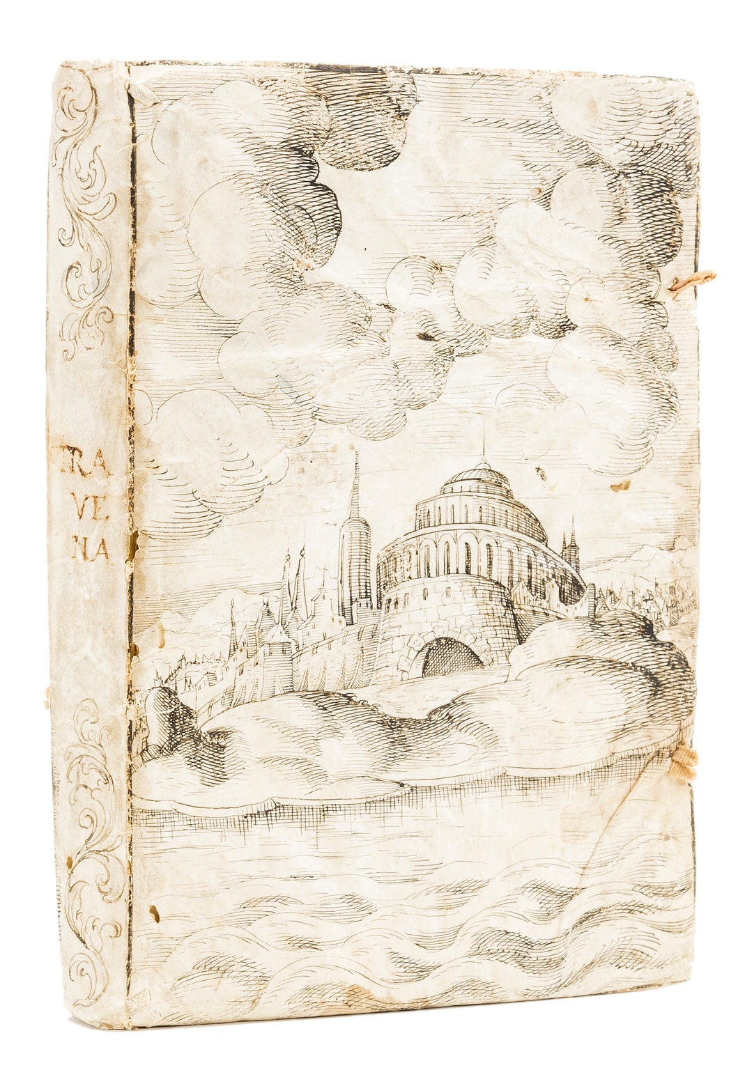 Pillone binding.- Tomai (Tommaso) Historia di Ravenna, original decorated limp vellum and …