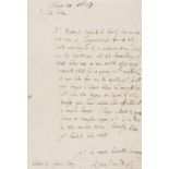 Digby (Sir Kenelm, natural philosopher and courtier) Autograph Letter signed to Robert Sidney, …